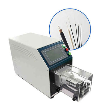 Bedienung der halbautomatischen Koaxialkabel-Abisoliermaschine