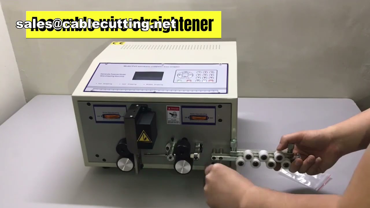 Elektrische Kabelabisolier- und Schneidemaschine für runde, dünne Kabel – Präzise Drahtverarbeitung