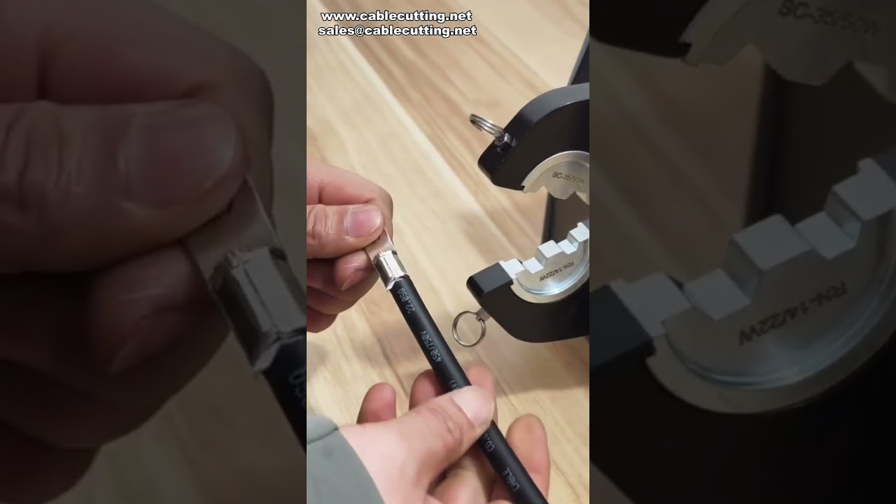 Elektrische Crimp-Maschine: Perfekte Sechskant-Crimps für Kupferkabelschuhe