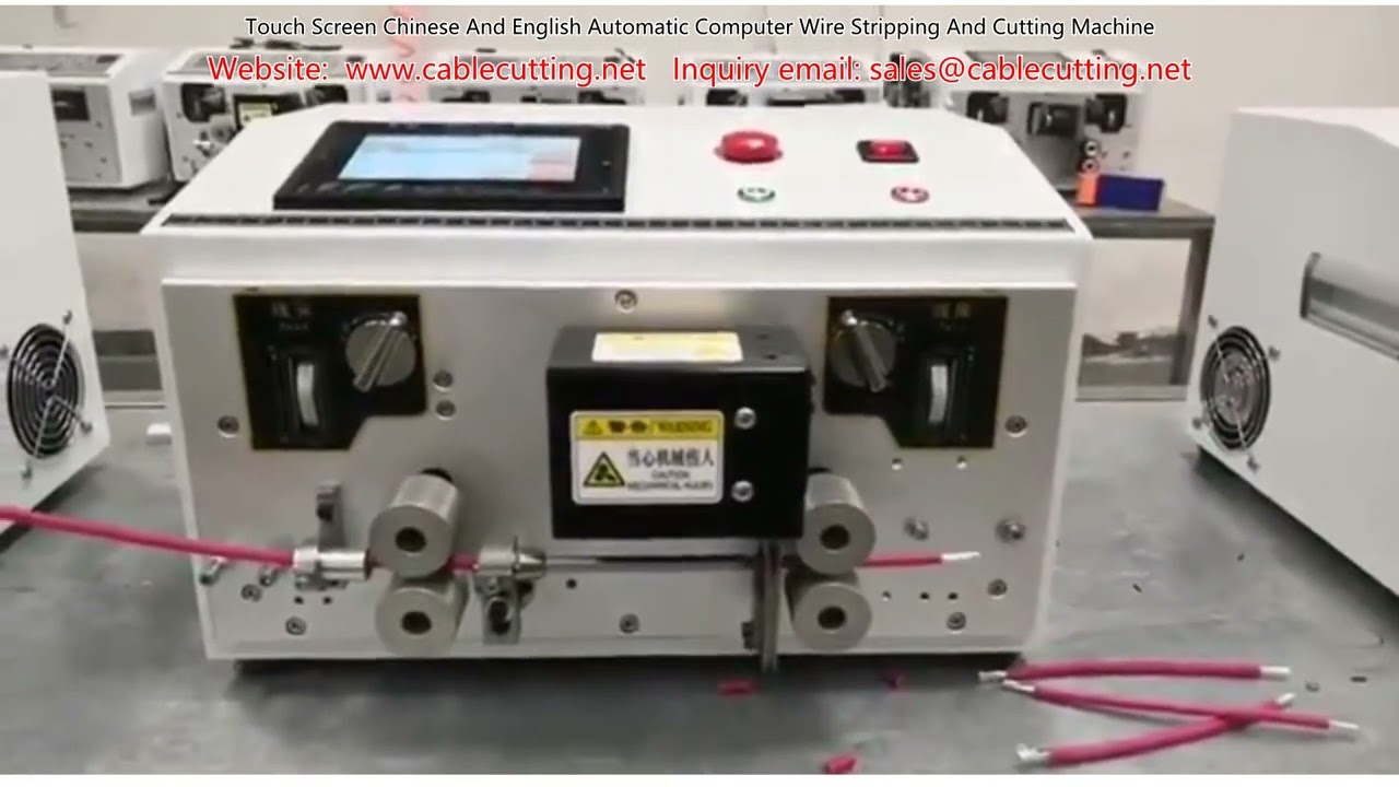 Touch Screen Automatic Computer Wire Stripping and Cutting Machine