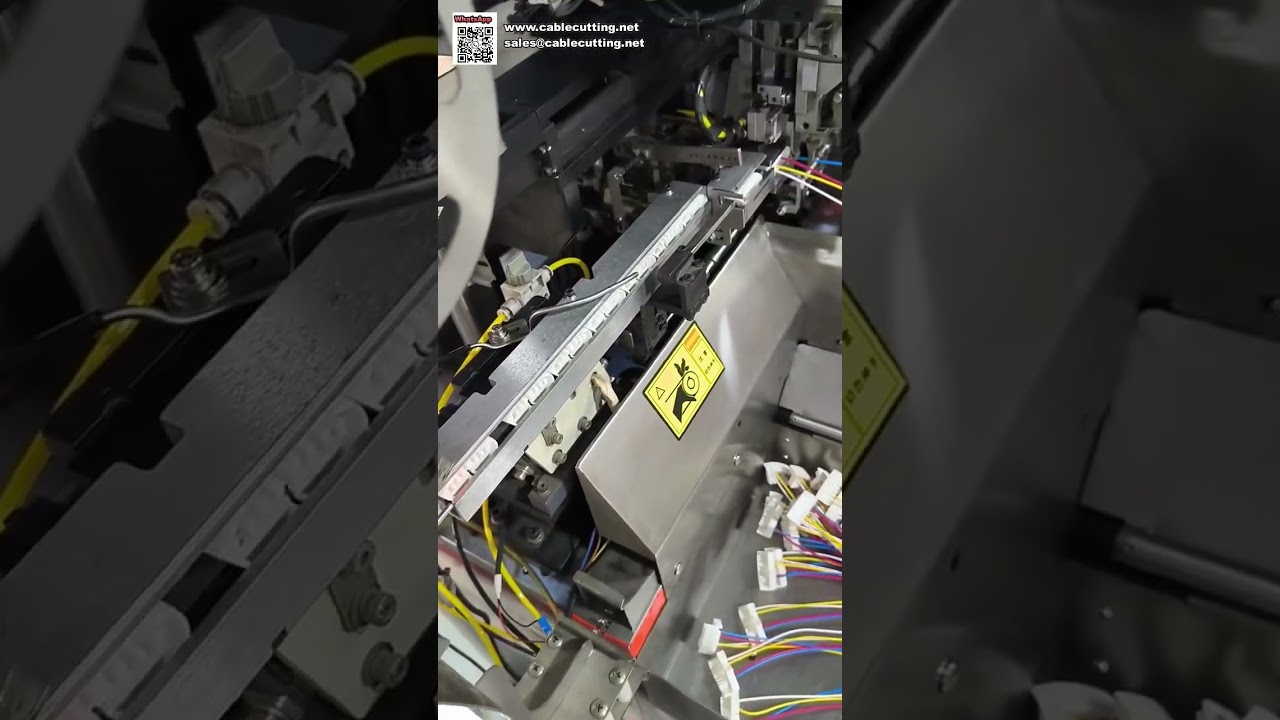 Einzelkopf-Terminalcrimp- und Steckergehäuse-Einfügemaschine für gemischte Drähte