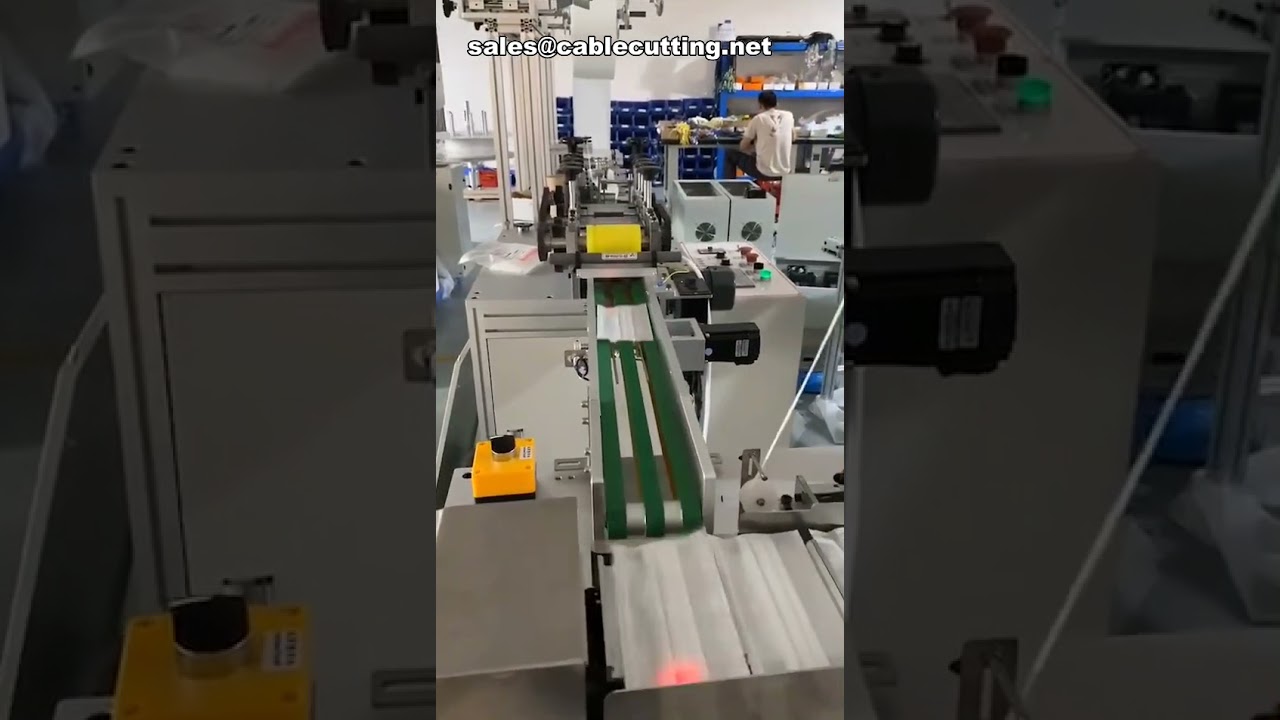 Vollautomatische One-Drag-Two-Maskenproduktionslinie für Einweg-Flachmasken