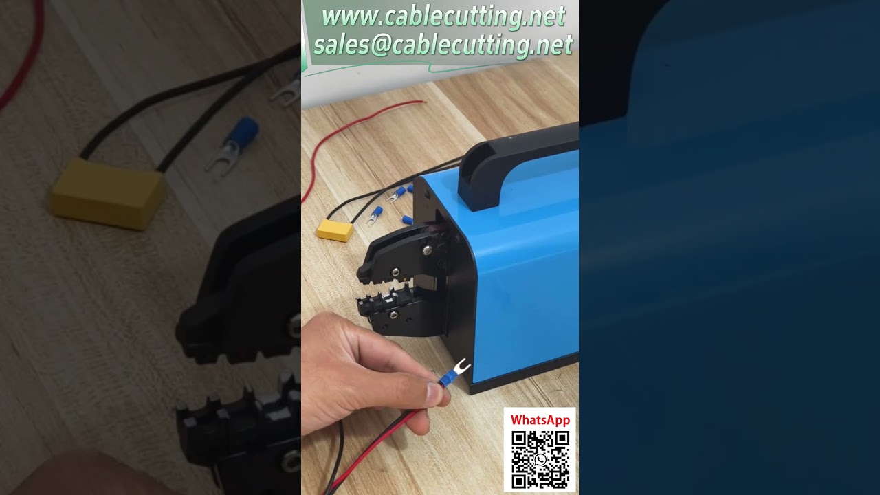 16M Vertikale Pneumatische Crimpmaschine – Werkzeugwechsel für verschiedene Anschlüsse | Effiziente Kabelverarbeitung