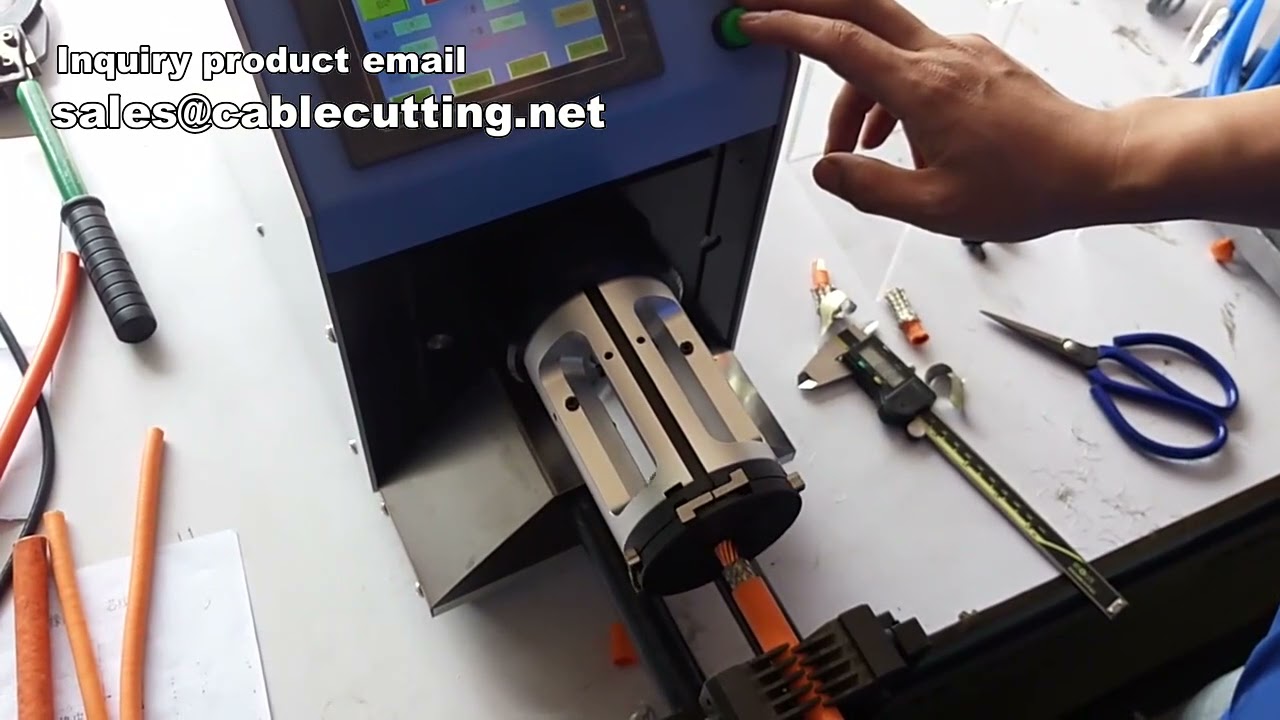 Automatische Kabel-Schneid- und Abisolier-Maschine | Koaxialkabel-Abisolierer | Hochleistungs-Wire-Stripper
