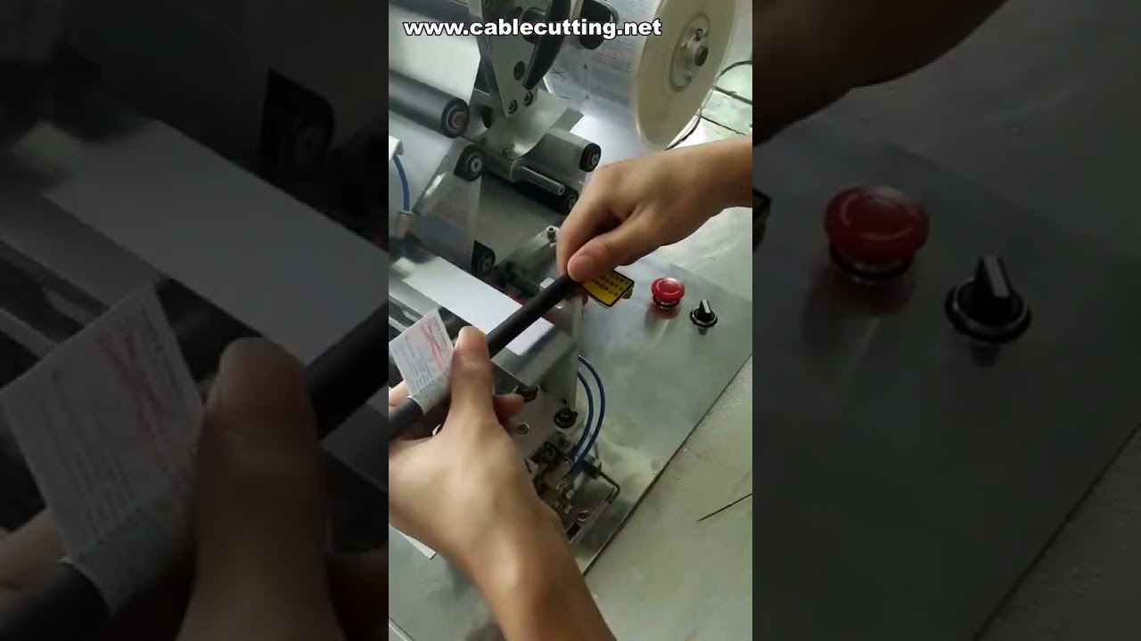 Kabel-Beschriftungsmaschine für gefaltete Kabel | Halbautomatische Etikettiermaschine