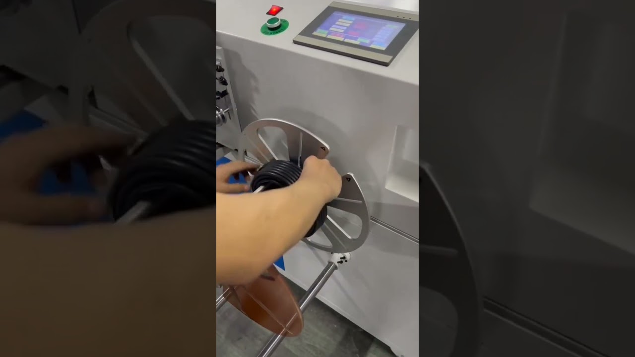 Automatische Zähl-, Schneid- und Wickelmaschine mit Bindefunktion | Effiziente Kabelverarbeitung