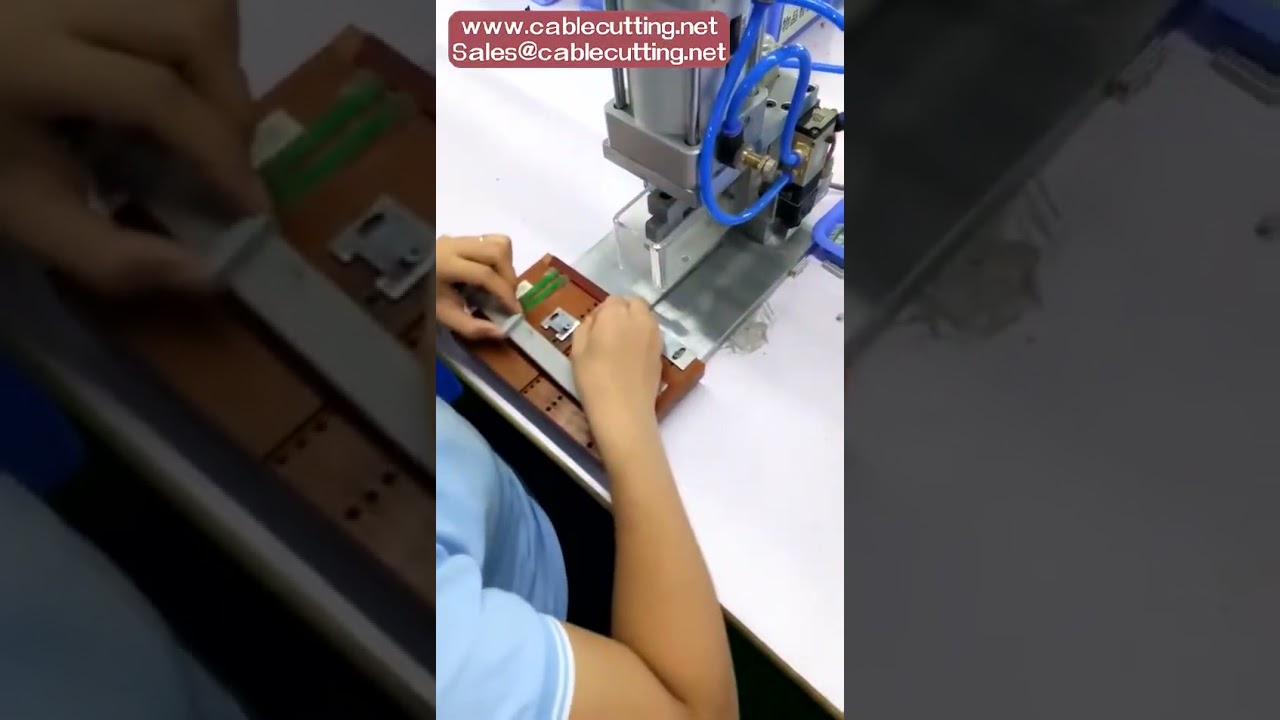 Pneumatische IDC-Crimp-Maschine für Flachbandkabel – Schnelle & zuverlässige Verarbeitung