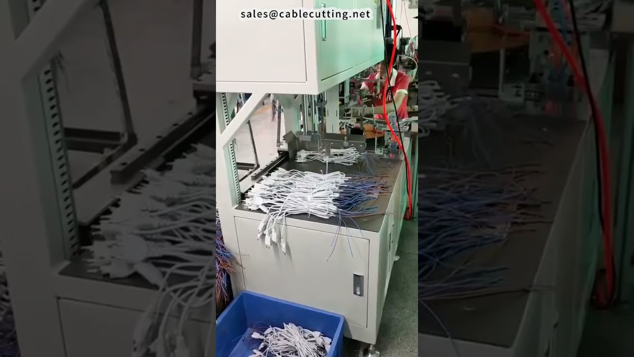 Vollautomatische AC-Stromkabel Wickel-, Binde- und Bündelmaschine spart 2 Arbeiter | #Fabrik #Maschine #DIY