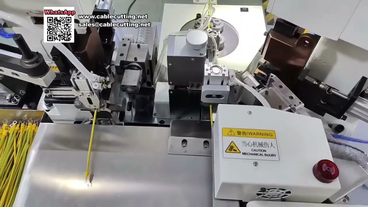 Automatische Kaltpress-Crimpmaschine für Ringkabelschuhe mit Vibrationswendelförderer