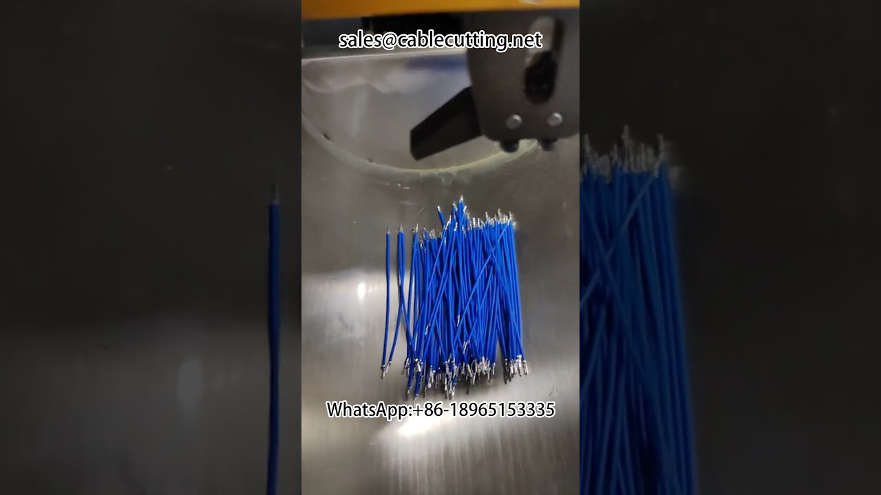 Automatic Double Head Terminal Crimping and Wire Stripping Machine