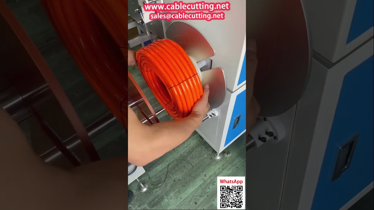 Präzise Aufwickel- und Zählmaschine für geflochtene Hochdruckschläuche – automatische Ausrichtung