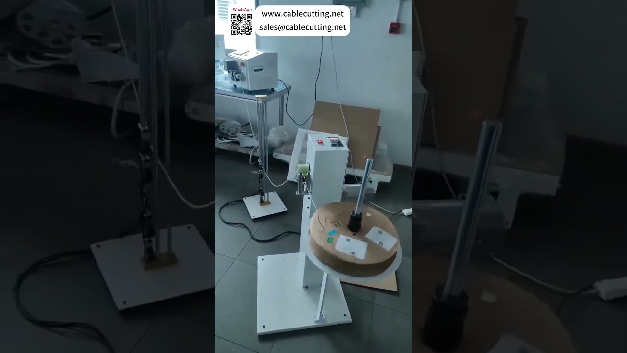 Horizontale/Vertikale Drahtabspulmaschine mit Riemenrohr-Schneideinheit – für reibungslosen, störungsfreien Betrieb