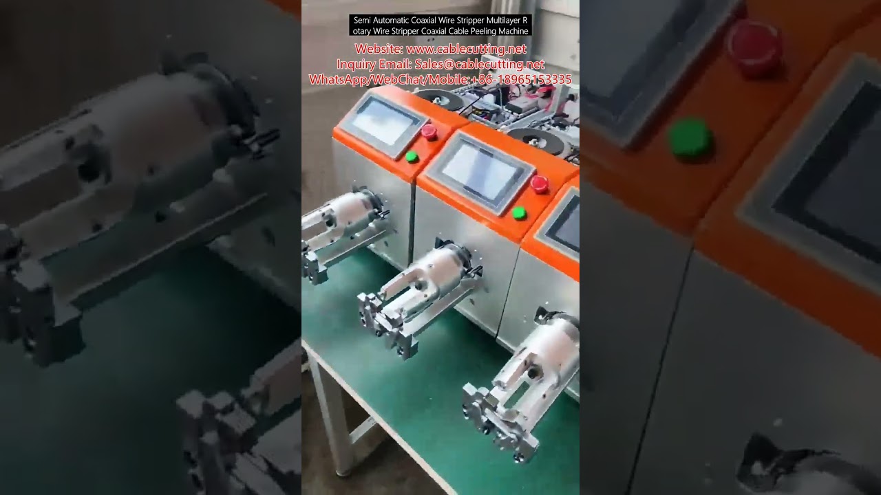 Halbautomatischer Koaxialkabel-Abisolierer – Mehrlagiger Rotationsabisolierer für präzise Kabelbearbeitung