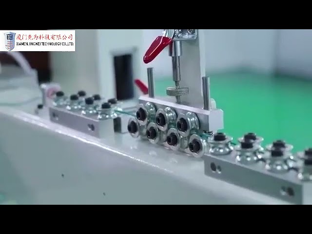 Präzise Kabelbearbeitung: Schneiden, Abisolieren, Crimpen für PCB-Tabs