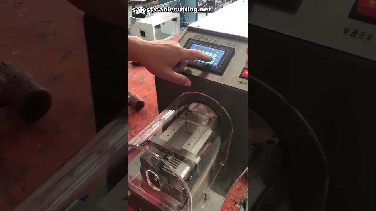 Pneumatische Kabelabisolier-Maschine mit Rotationsmesser | Effiziente Abisolierlösung