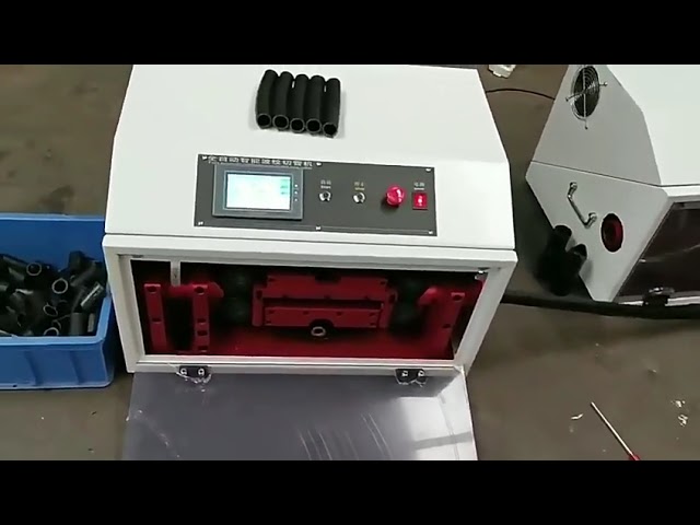Präzise automatische Schneidemaschine für Kunststoff, Gummi, PVC und Wellschläuche | Rohrschneider
