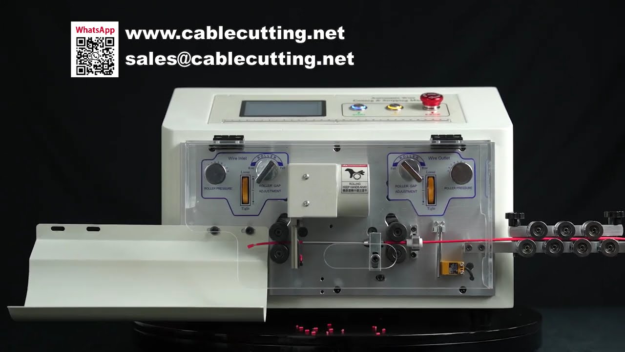 Touch Screen Double Wire Guide Pipe Stripping and Cutting Machine for Cable SDB2/S