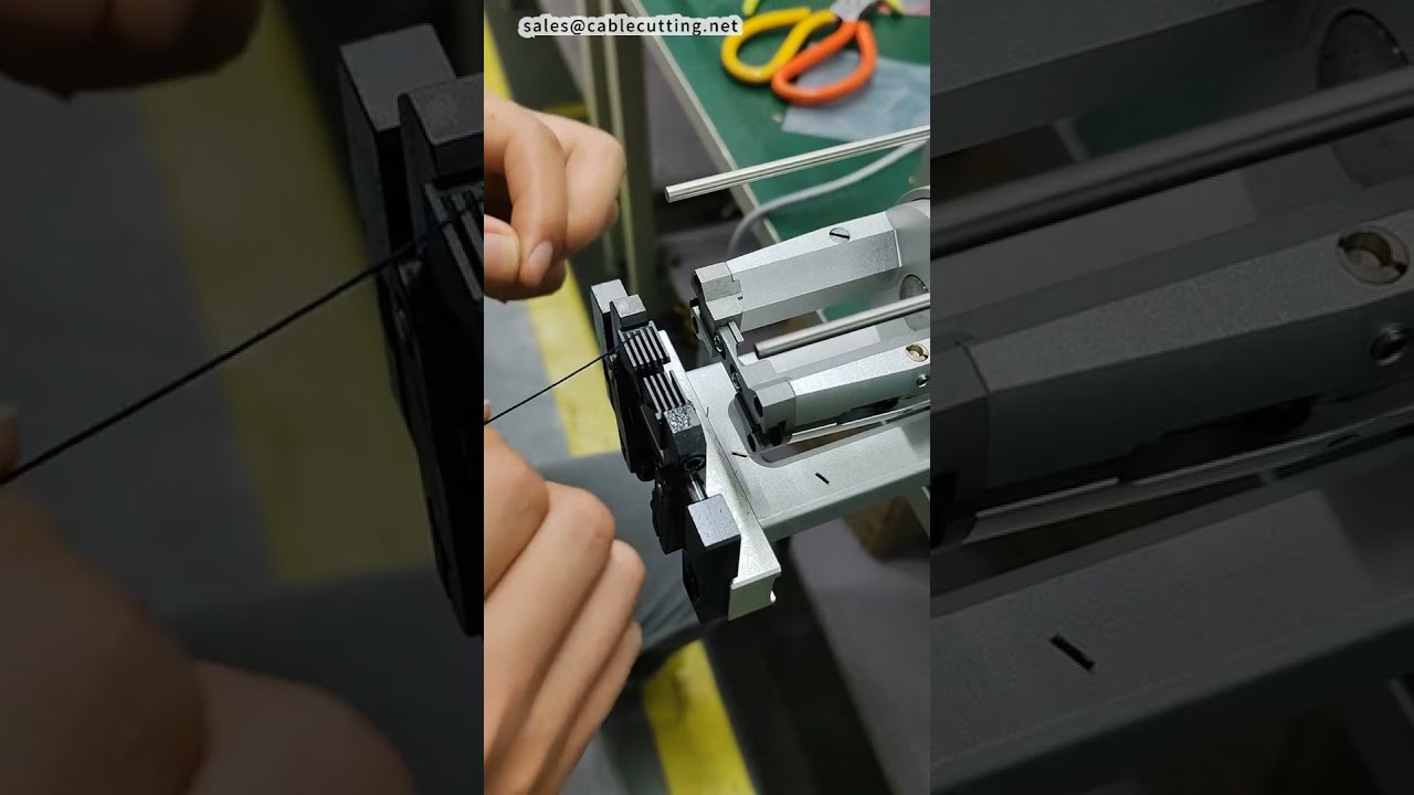 Koaxialkabel-Abisoliermaschine für Feindrähte | 3-Lagen-Demo #Fabrik #Maschine