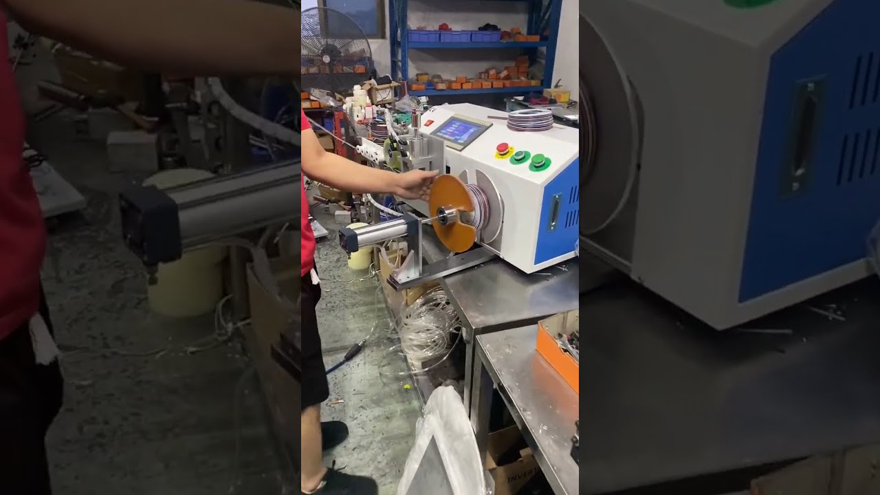 Automatic Twin Cable Meter Counting, Sorting, Cutting, Wire Winding & Coiling Machine