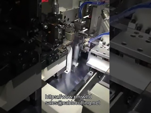 WPM SP-20: Servo-gesteuerte vollautomatische Doppelkopf-Crimp-Maschine für Kabelenden