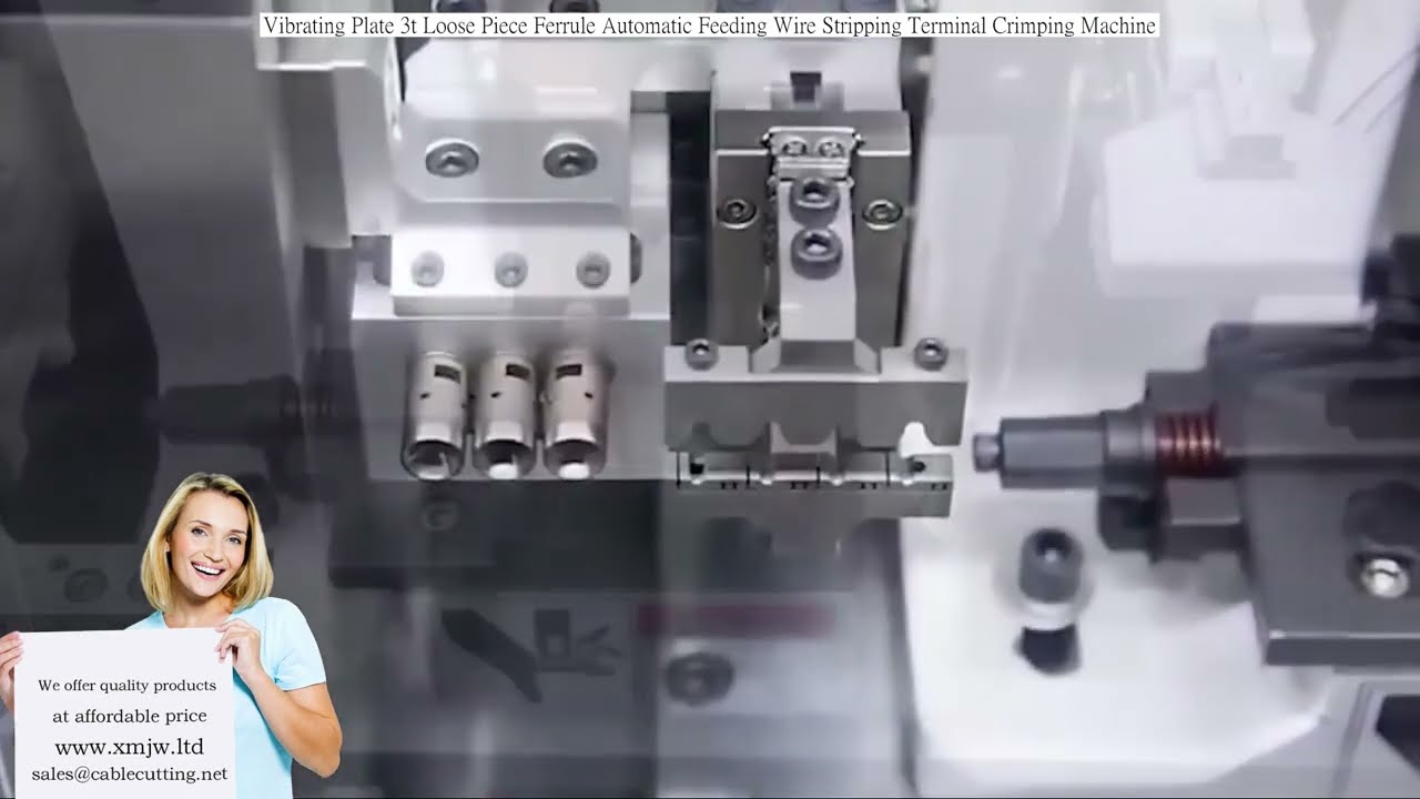 3t Vibrationsplatten-Maschine: Automatisches Zuführen, Abisolieren & Crimpen von losen Aderendhülsen