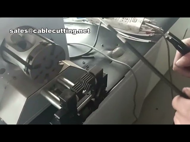 Coaxial Wire Big Stripper Computerized Cutting and Cable Stripping Machine for Coax Cable