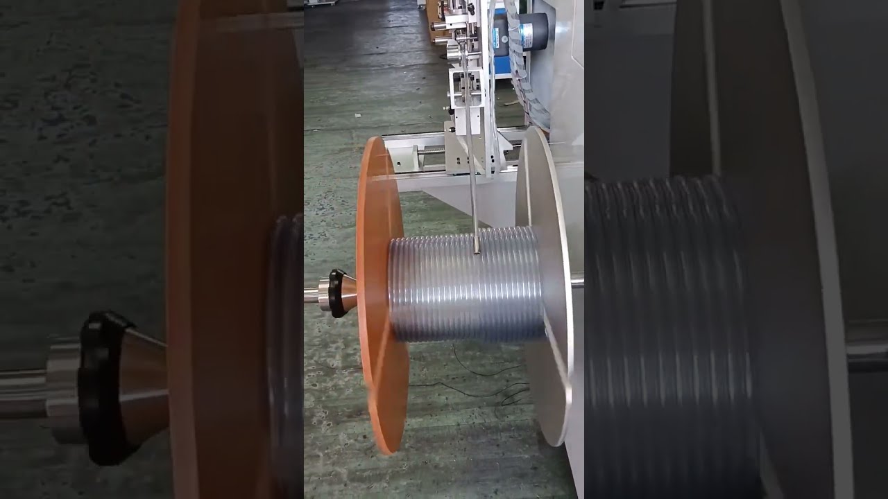 Präzise automatisierte Schlauchwickelmaschine 50 kg für PU-Druckluftschläuche – Meterzählung, Führung, Schneiden & Wickeln
