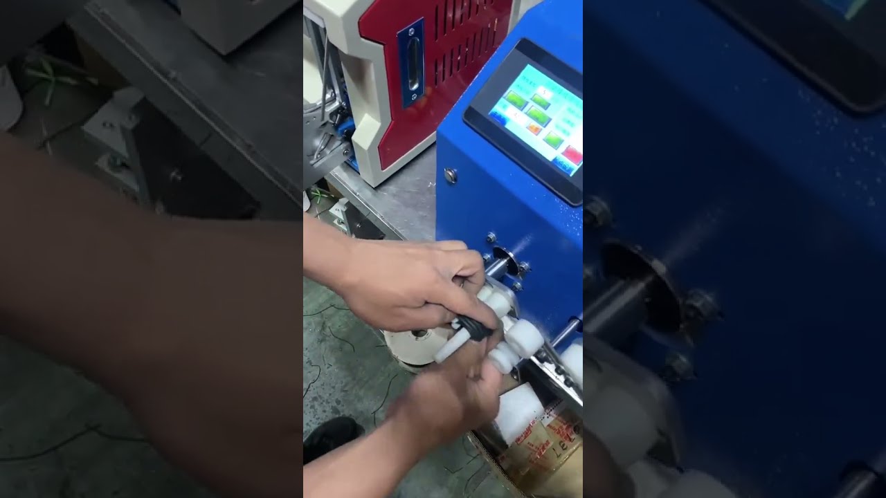 High-Efficiency Wire Winding & Tying Machine for Data and Charging Cables
