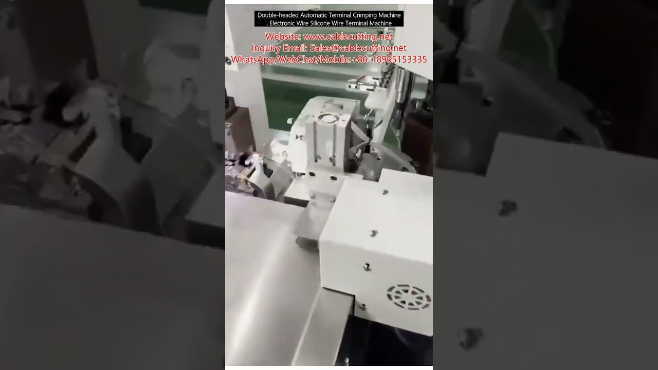 Doppelkopf-Automatik-Crimpmaschine für Elektronik- und Silikondrähte | Hochgeschwindigkeits-Crimpen