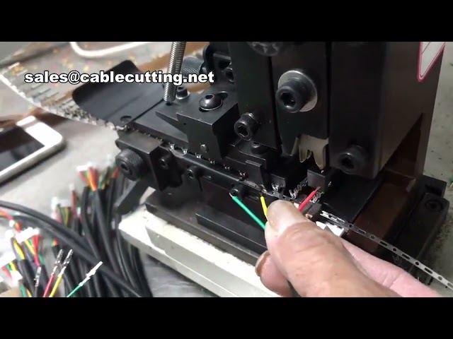 Halbautomatische Abisolier- und Crimpmaschine für Kabelverbinder | Kabelführung & Terminal Crimpwerkzeug