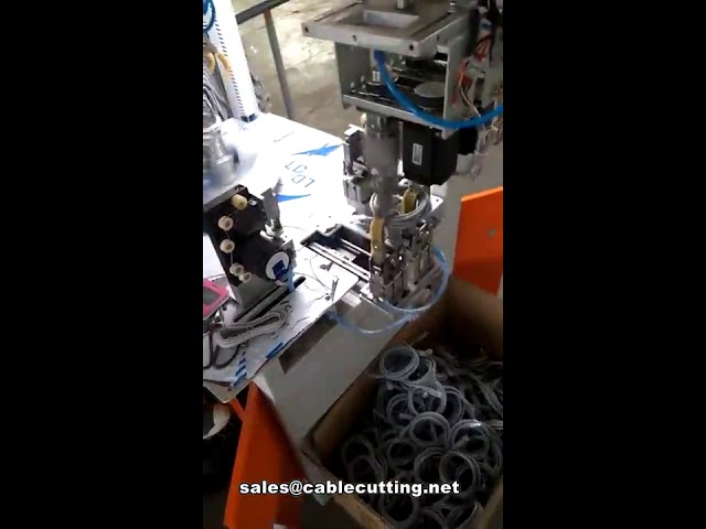 Automatische Stromkabel-Wickel- und Bündelmaschine mit Kabelbinder-Automatik
