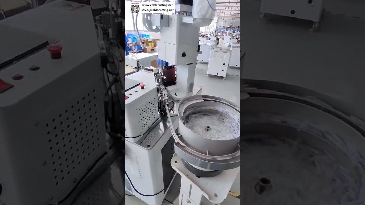 Automatische Drahtverzinnungs- und Gehäuseeinschub-Maschine für Kabelbaumverarbeitung – Terminal Crimper