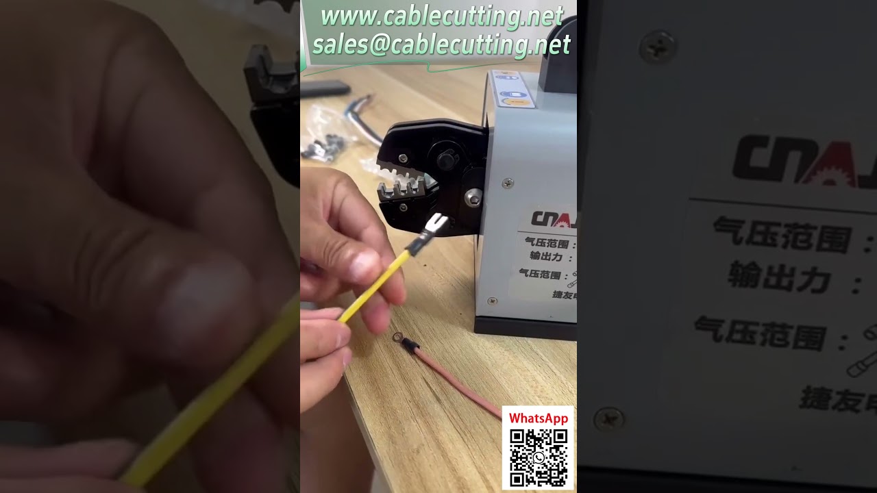 25 mm Druckluft-Crimpzange: Kundenspezifische Matrize für perfekte Kabelschuhverbindungen
