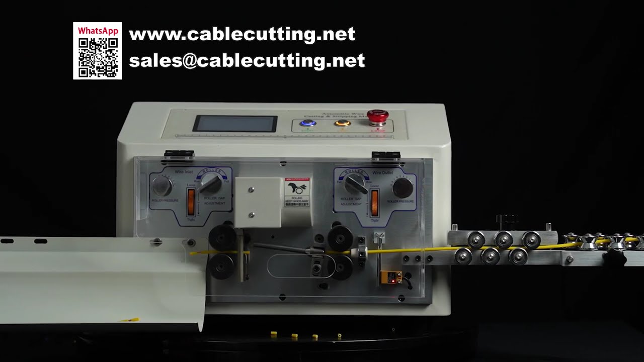 Touch Screen Control Automatic 6mm2 Wire Conduit Stripping and Cutting Machine JE-S